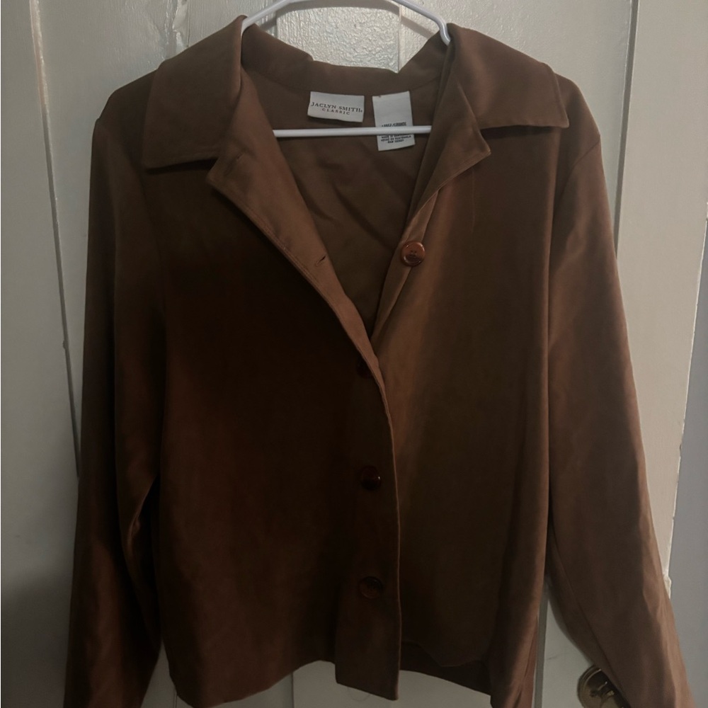 Jaclyn Smith Brown Fashion Blazer